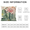 thumbnail image 5 of GOSMITH Aremazing Summer Succulent Plant Throw Pillow Covers Cactus Prickly Pear Pink Flower Super Soft Throw Pillow Case Cover Home Decorative Cushion Cover for Sofa Couch Prickly Pear Flower, 5 of 5