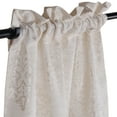 thumbnail image 2 of BNM Venetian Damask Jacquard Curtains, Set of 2, 26" x 63", Ivory, 2 of 5