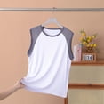 thumbnail image 7 of Workout Tank Tops Men Lightweight Breathable Color Block Relaxed Fit Crewneck Sleeveless Shirt Athletic Gym Tanks, 7 of 7