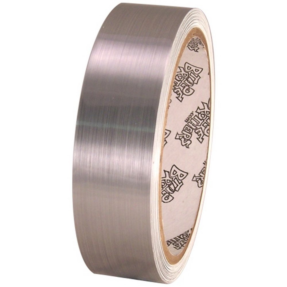 Tape Brushed Chrome 1" X 10 Yard Roll Metalized Polyester Tape