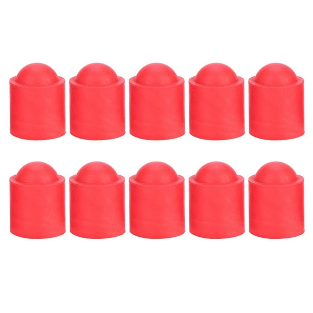 LYUMO 10pcs Pool Cue Tip Rubber Cover Billiards Cues Stick Protection