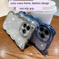 thumbnail image 2 of Luxury Plating Case for Women Girls for iPhone 14, Sparkle Case Pretty Girls Case for iPhone 14, Cute Electroplated Soft Case Bling case with Cat Ear Design and Curly Wave Frame for iPhone 14, 2 of 13