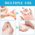 thumbnail image 4 of EcoNesxp 20 Pieces Finger Bandages Cloth Toe Splint Bandage x Pain Relief 5 Inch Light Brown, 4 of 5