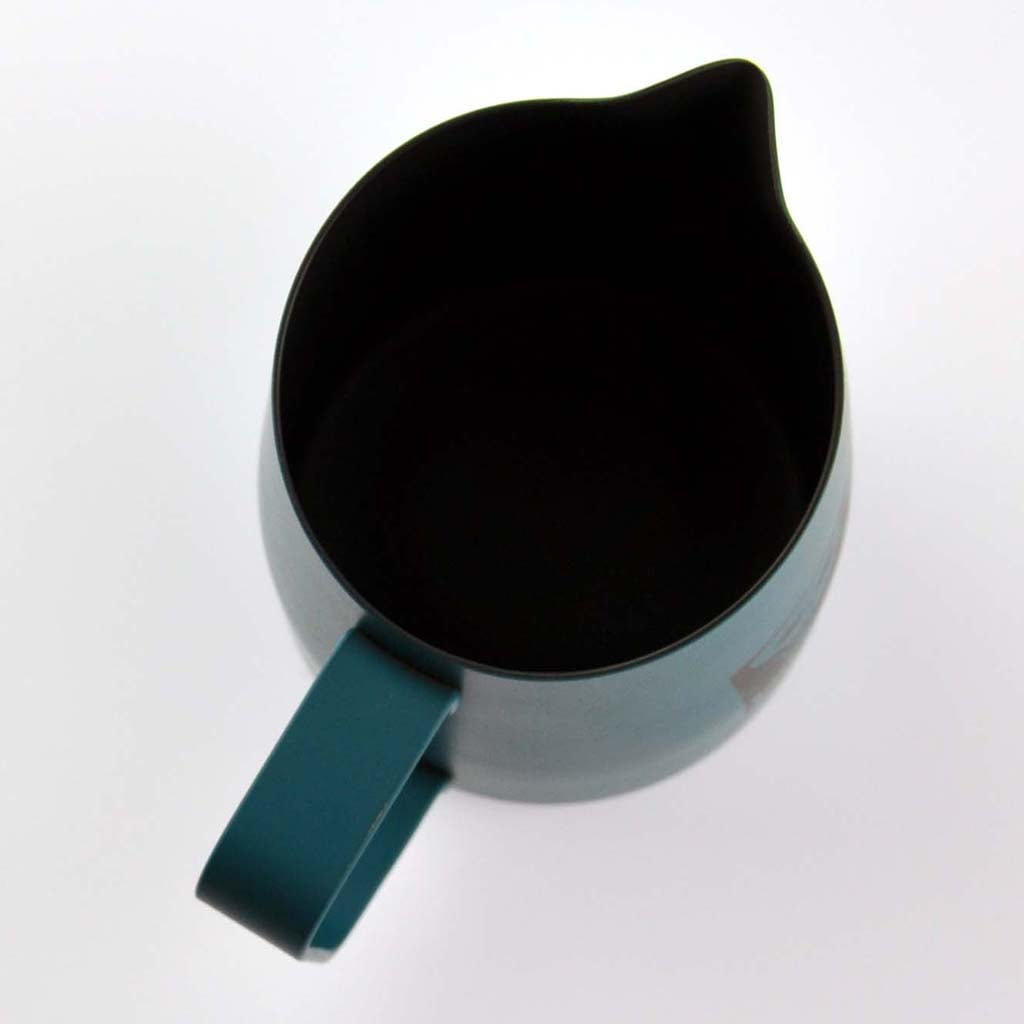 Fiocias 420ml Milk Jug Frothing Pitcher Espresso Coffee Steam Jug Stainless Green 420ml Green