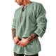 thumbnail image 1 of Playera Para Hombre, Holgada, Lisa, De Manga Corta, Cuello En V, Con Cordón, Estilo Retro, Para Playa Y Yoga, 1 of 4