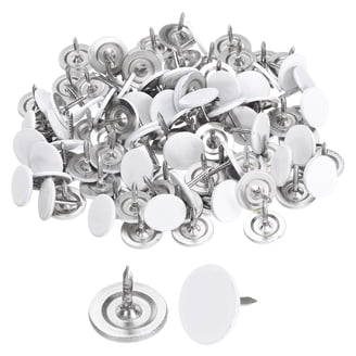 80-Pack Pink Heart-Shaped Upholstery Tacks – 7/16" Metal Thumb Tacks For Furniture, Wall Decor & DIY Crafts