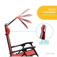 thumbnail image 2 of Silla Camastro Plegable Tecnologia Gravedad Cero Reclinable con sombrilla vino 6.49 pulg Elly Decor SO-SGCCD-BE, 2 of 10