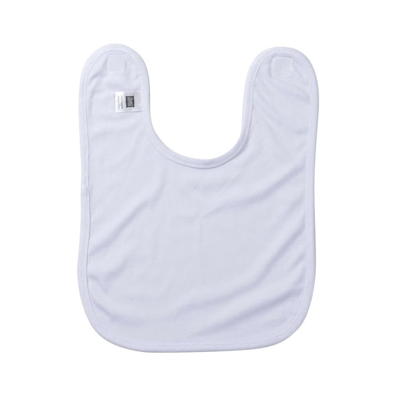 Craft Express 4-Pack Sublimation White Baby Bibs – Soft Blanks for Custom Gifts