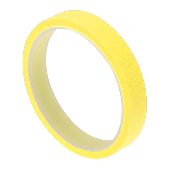 Unique Bargains 1 Pc 0.6 Inches x 10.9 Yards Painters Tape Masking Tape Car Paint No Residue Crepe Paper Yellow
