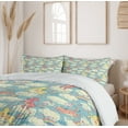 thumbnail image 6 of Ambesonne Pastel Duvet Cover Set, Rainbow Unicorns in Sky, 2-Calking, Multicolor, 6 of 7