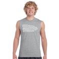 thumbnail image 1 of LA Pop Art Men's Word Art Sleeveless T-shirt - Pledge of Allegiance Flag, 1 of 2