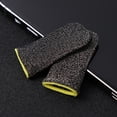 thumbnail image 3 of Finger 24-Stitch Mobile Game Cover Anti-Sudor Antideslizante Negro Amarillo Amarillo 2 piezas Hugtrwg Para estrenar, 3 of 9