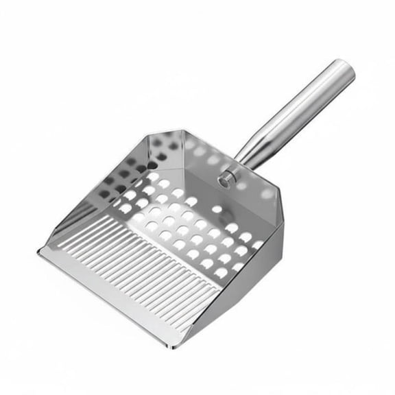 EHJRE Cat Waste Sifter Stainless Steel Sifting Ladle Perforated Cat Litter Sifter