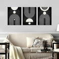 thumbnail image 6 of Minimalist Boho Canvas Wall Art - Mid Century Modern Geometric Pictures Prints Black and White Artwork Bohemian Wall Art for Bedroom Living Room Bathroom Office Aesthetic Decor 12" x 16" x 3 Piece Set, 6 of 6