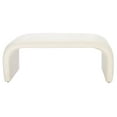 thumbnail image 3 of SAFAVIEH Tenko Modern Solid Glam Accent Bench, Cream, 3 of 9