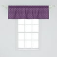 thumbnail image 2 of Ambesonne Eggplant Window Valance, Damask Leaves Curls, 54" X 18", Purple Lilac, 2 of 3
