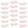 thumbnail image 2 of Howish food boat 50 Red & White Grease Resistant Paper Trays for Snacks(5.59"X4.8"X1.57"), 2 of 8