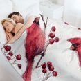 thumbnail image 6 of RKSupls Christmas Throw Blanket,Soft Warm Flannel Red Cardinal Blanket Gift for Christmas Home Bed Sofa Couch Decor,50x60 in, 6 of 9