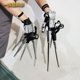 thumbnail image 2 of Anime Película TV Scissor Hand Cosplay Guantes Edward Newgate Disfraz genial Cos Role Ai DeHua Chaqueta de cuero negra Pantalones Pelucas Jugar Halloween, 2 of 4
