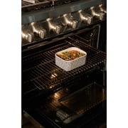 Thyme & Table 4-Piece Rectangle Ceramic Baking Dish & Lid Set - Dot