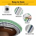 thumbnail image 3 of Elastic Fitted Round Tablecloth, Green Grey Striped Waterproof Stretch Table Cover for 36"-44" Tables, Farmhouse Stripes Modern Abstract Art Washable Outdoor Tablecloths for Patio, Picnic, Camping, 3 of 9