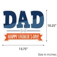 thumbnail image 6 of Big Dot of Happiness Happy Father's Day - Hanging Porch We Love Dad Party Outdoor Decorations - Front Door Decor - 1 Piece Sign, 6 of 8