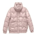 thumbnail image 4 of Fashion Winter Warm Jackets for Womens Plus Size Long-sleeved Solid Color Light Shiny Down Jacket Long-sleeved Jacket, 4 of 8
