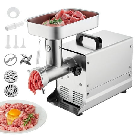 KFFKFF 5 Lbs/Min Heavy Duty Meat Grinder Electric Meat Grinder with 300W with Sausage Stuffer, Kubbe Kit, Vegetable Slicer & Shredder, Cheese Grater Home use, Sausage Stuffer