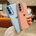 thumbnail image 3 of for Samsung Galaxy A34 Luxury Electroplated Cute Love Heart Phone Case for Women Full Camera Protection Soft Silicone Anti-Fingerprint Shockproof Cover Bumper for Samsung A34 5G (Pink), 3 of 6