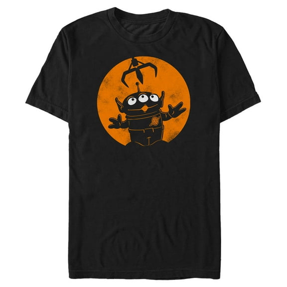 Men's Toy Story Halloween Alien Close Encounter Graphic Tee Black Small