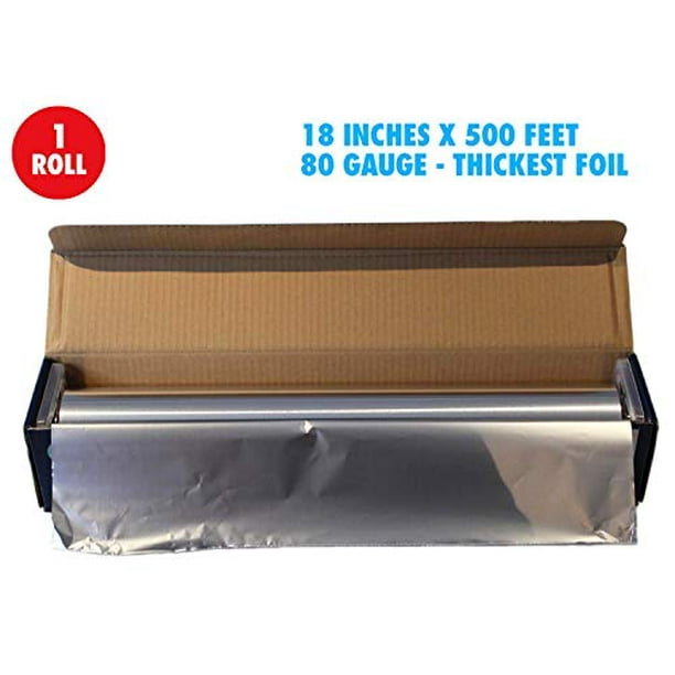 Heavy Duty Aluminum Foil, 18 Inches X 500 Feet, Commercial Industry
