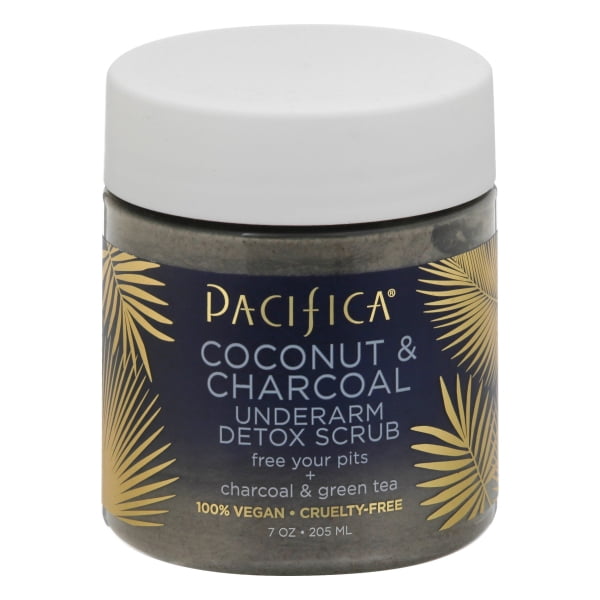 Pacifica Coconut & Charcoal, Underarm Detox Scrub, 7 oz (205 ml