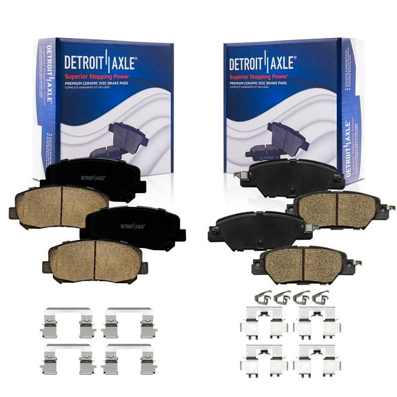 Detroit Axle - Front Rear Ceramic Brake Pads for 2016-2024 Mazda CX-5