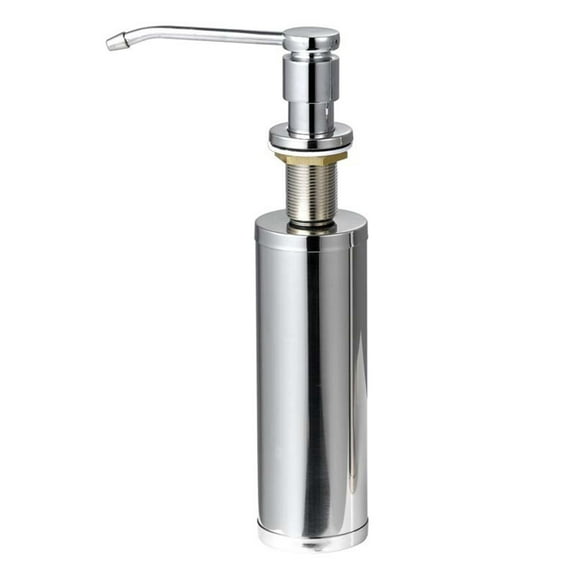 Built in Soap Dispenser for Kitchen Sink Stainless Steel Pump for Dish Soap or Lotion Refill from The Top for CounterTop