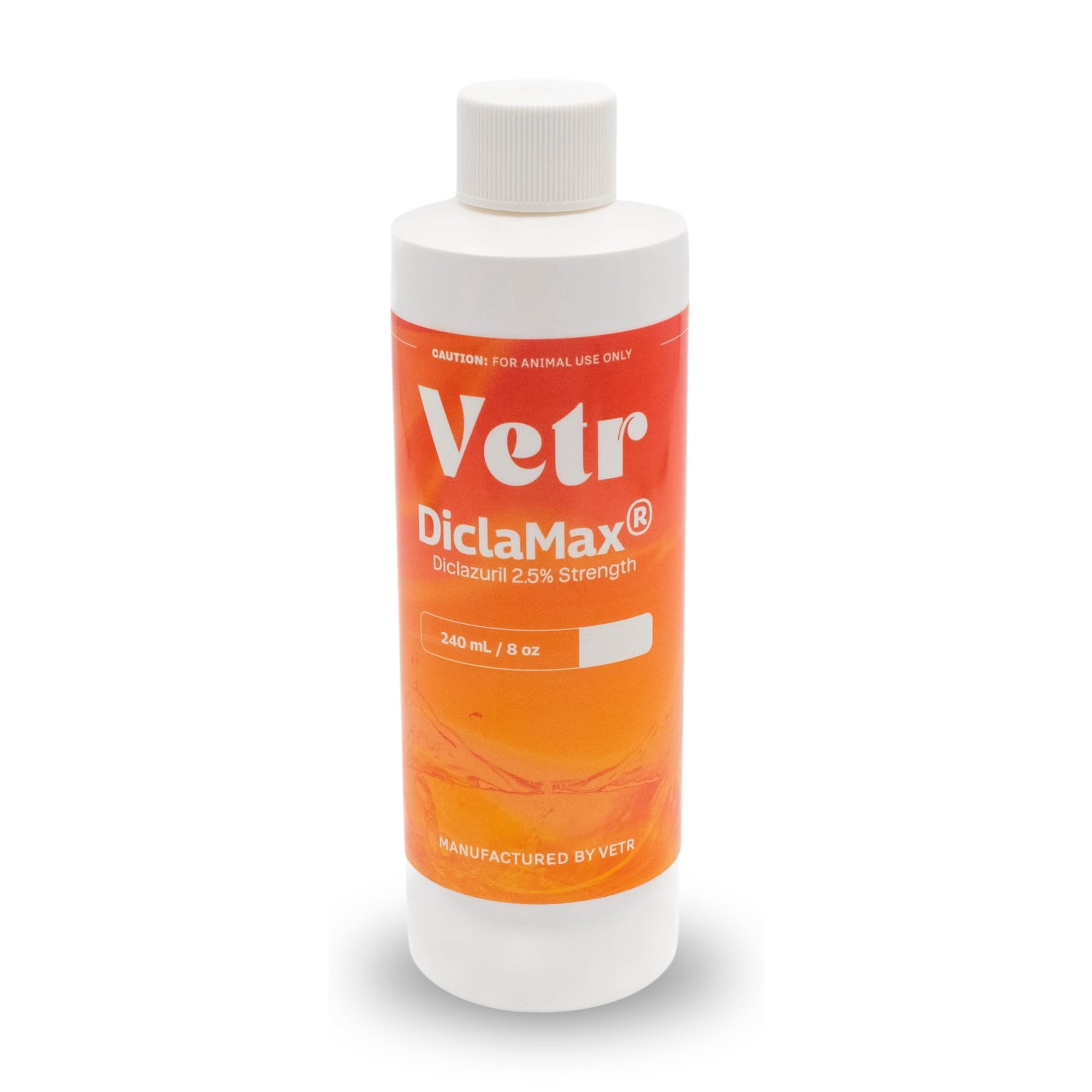 DiclaMax 2.50% Diclazuril for Horses, Dogs, Cats. 240 mL/8 Ounce for Non-Food Chain Animals