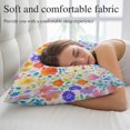 thumbnail image 5 of Spring Floral Pillow Covers Queen, Watercolor Colorful Botanical Summer Soft Brushed Microfiber Breathable Throw Pillow Covers, Pillowcase with Zipper for Couch Sofa Bedroom Living Room 20"x30", 5 of 9