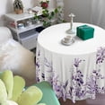 thumbnail image 5 of Eucalyptus Leaves Tablecloth Waterproof Fabric,Round Watercolor Oil-Proof Wrinkle Resistant Table Cover for Dining Table, Buffet Parties and Campin,Purple Leaves(60" inch Round), 5 of 6