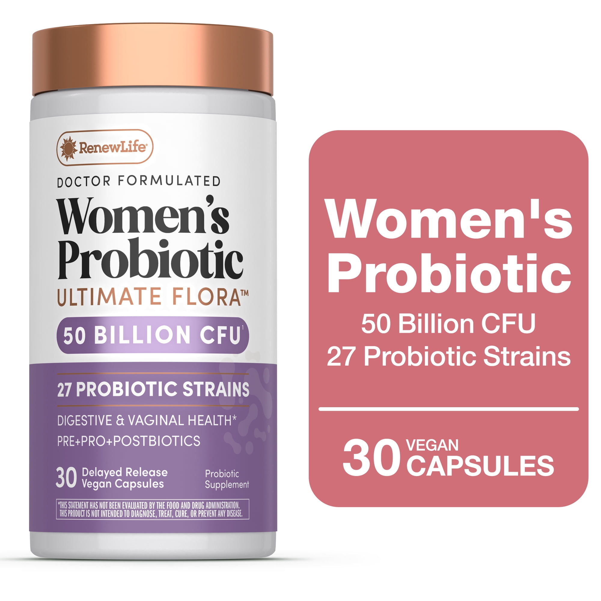 Renew Life Ultimate Flora Women's 50 Billon Probiotics, 30 Count