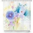 thumbnail image 1 of Shower Curtains 70" x 93" from DiaNoche Designs by Sheila Golden - Mixed Blue Bouquet, 1 of 1
