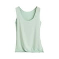 thumbnail image 4 of Camiseta larga sin mangas para mujer: talla grande, escote en V, espalda descubierta, estilo deportivo, camiseta elegante informal para el verano, 4 of 4