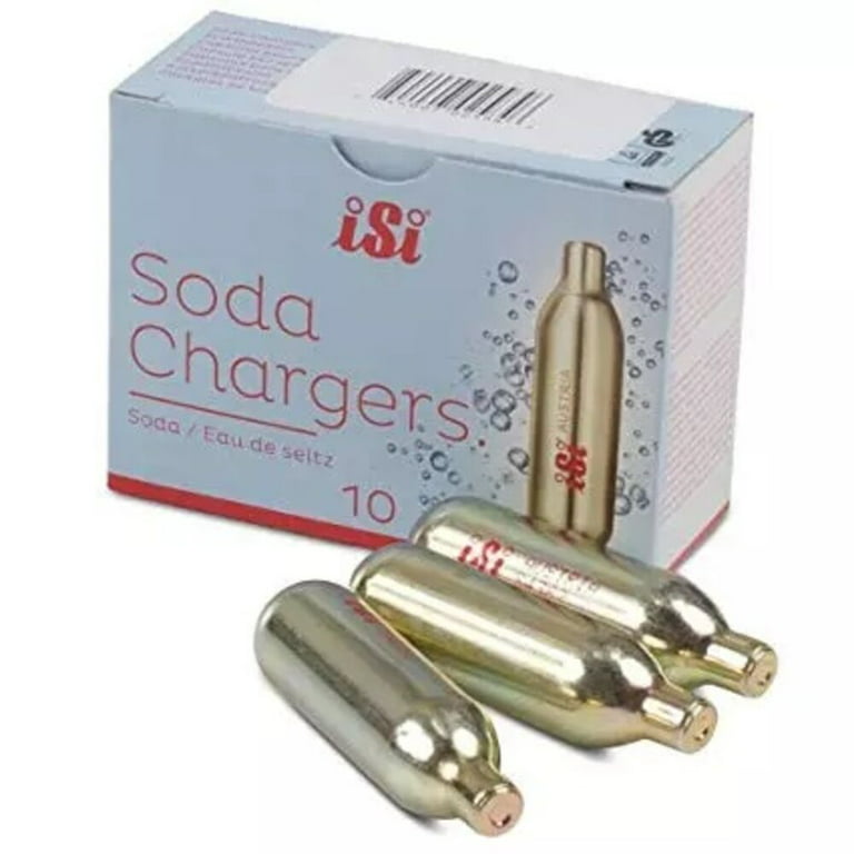 ISI - Sodamaker Classic - Glass & Steel + 10 Pack Chargers – Strata
