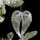 thumbnail image 4 of Adorno navideño acrílico con colgante de cristal de hielo | Decoración navideña colgante | Plástico transparente | Decoración navideña para el hogar, 4 of 6