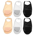 thumbnail image 2 of 3 pares calcetines de revestimiento de revestimiento de dedo de los pies calcetines anti-skid calcetines invisibles sin costuras para flats verano, 2 of 8