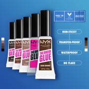 Nyx Professional Makeup Brow Glue, Extreme Hold Eyebrow Gel, Clear, 0.17 oz