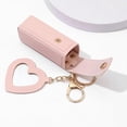 thumbnail image 3 of KAQISIMILA  4 PACK PU Leather Potable Chapstick Holder Key Chain Bulk with Mirror, Lipstick Keychain, Lip Balm Organizer Holder Lipstick Travel Makeup Storage Case for Women Girls (Style 1), 3 of 7