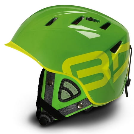 Briko 10.0 Contest Backcountry Green w/Contest Ears Ski Helmet Medium 57-58 (Best Backcountry Ski Helmet)