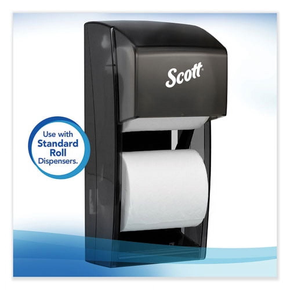 Essential Standard Roll Bathroom Tissue for Business, Septic Safe, 2-Ply, White, 550 Sheets/Roll | Bundle of 10 Rolls