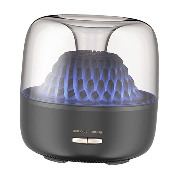 Humidificador de aire de 200 ml, difusor de aroma silencioso con 2 modos de pulverización y control remoto con Negro