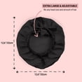 thumbnail image 4 of Gorro de seda Golden Star Beauty 100% seda Morera negro, 4 of 6