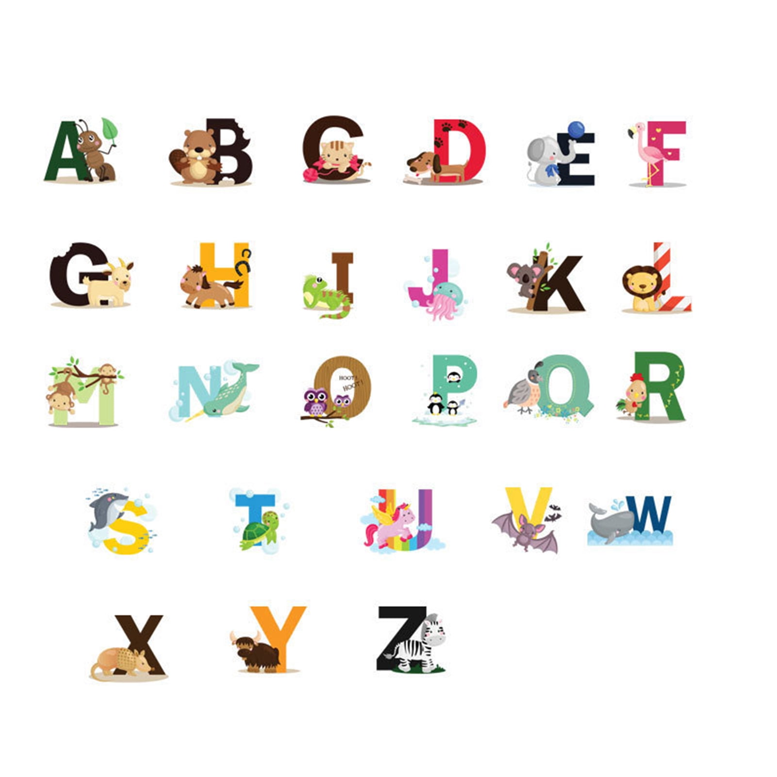 photo Nursery Diy Letter Wall Decor alphabet shaped wall decals diy letter theme boys kids room wall stickers removable vinyl wall art decor for home kindergarten nursery decorations